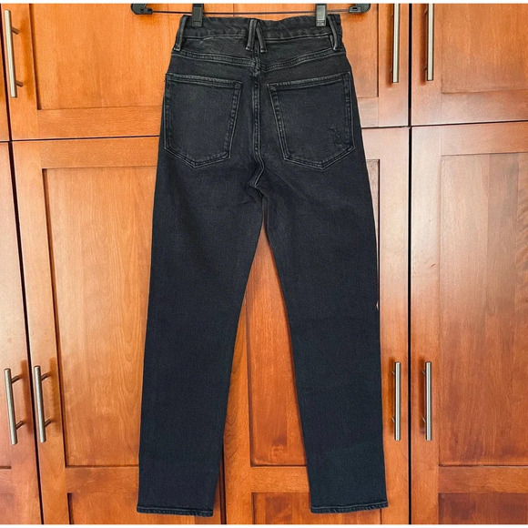 Good American Good Classic Jeans Skinny Fit Stretch Black Size 00 24 NEW - Picture 5 of 10